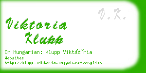 viktoria klupp business card